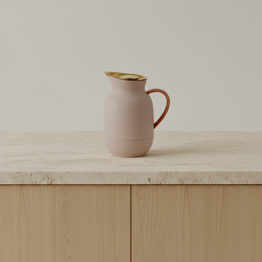 Amphora vacuum jug, coffee 1L - soft peach