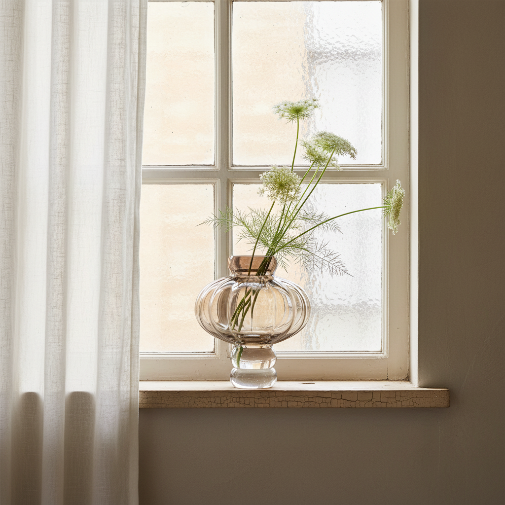 Balloon Vase 02 – Smoke – Window Ledge Scene