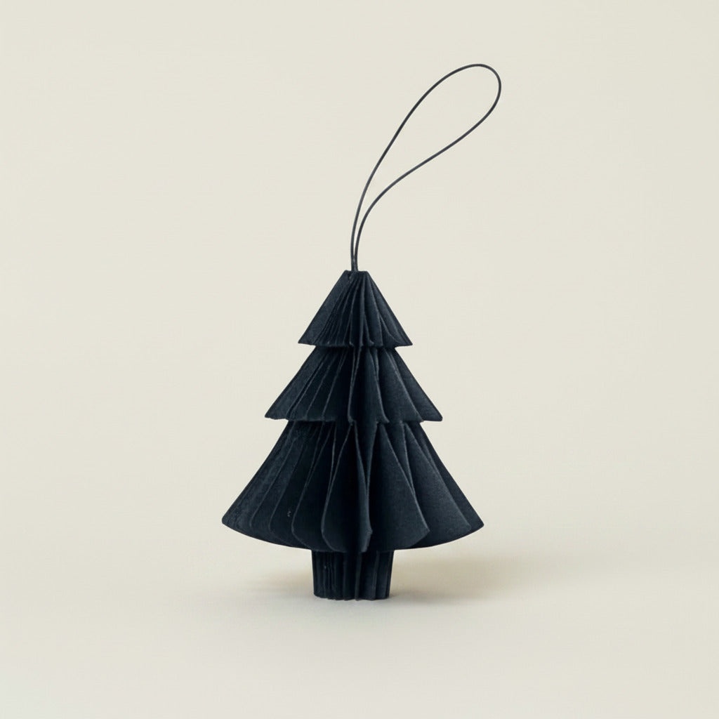 SUSTAIN folding ornament, tree black (box of 6)