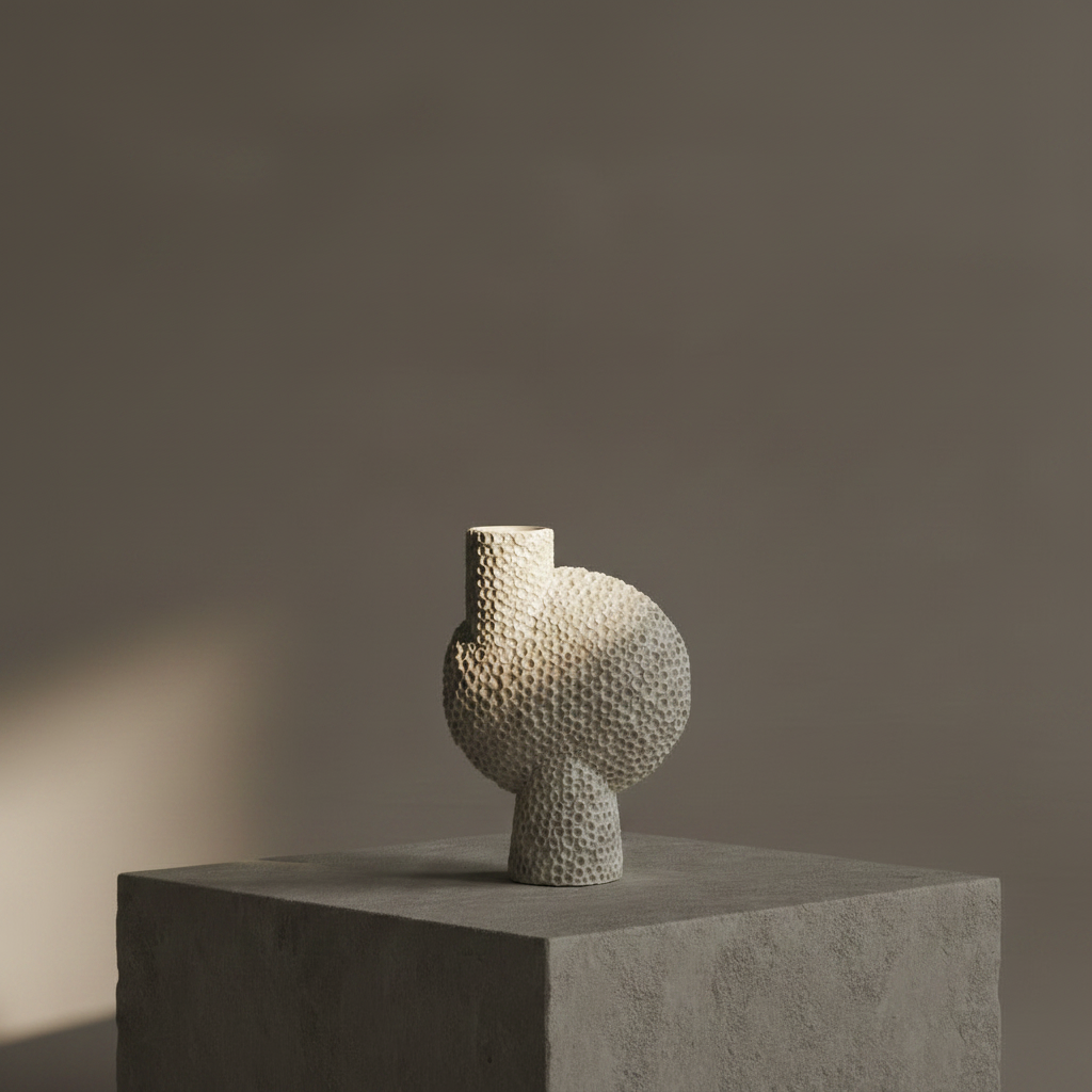 Bone White Vase Product Shot