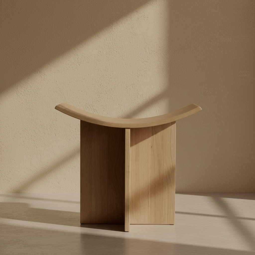 Brutus Stool - Natural Oak *Pre-order