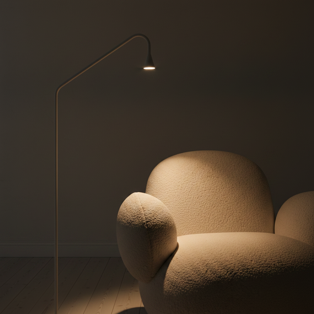Close-Up Studio — Austere Lamp On, Dim Moody