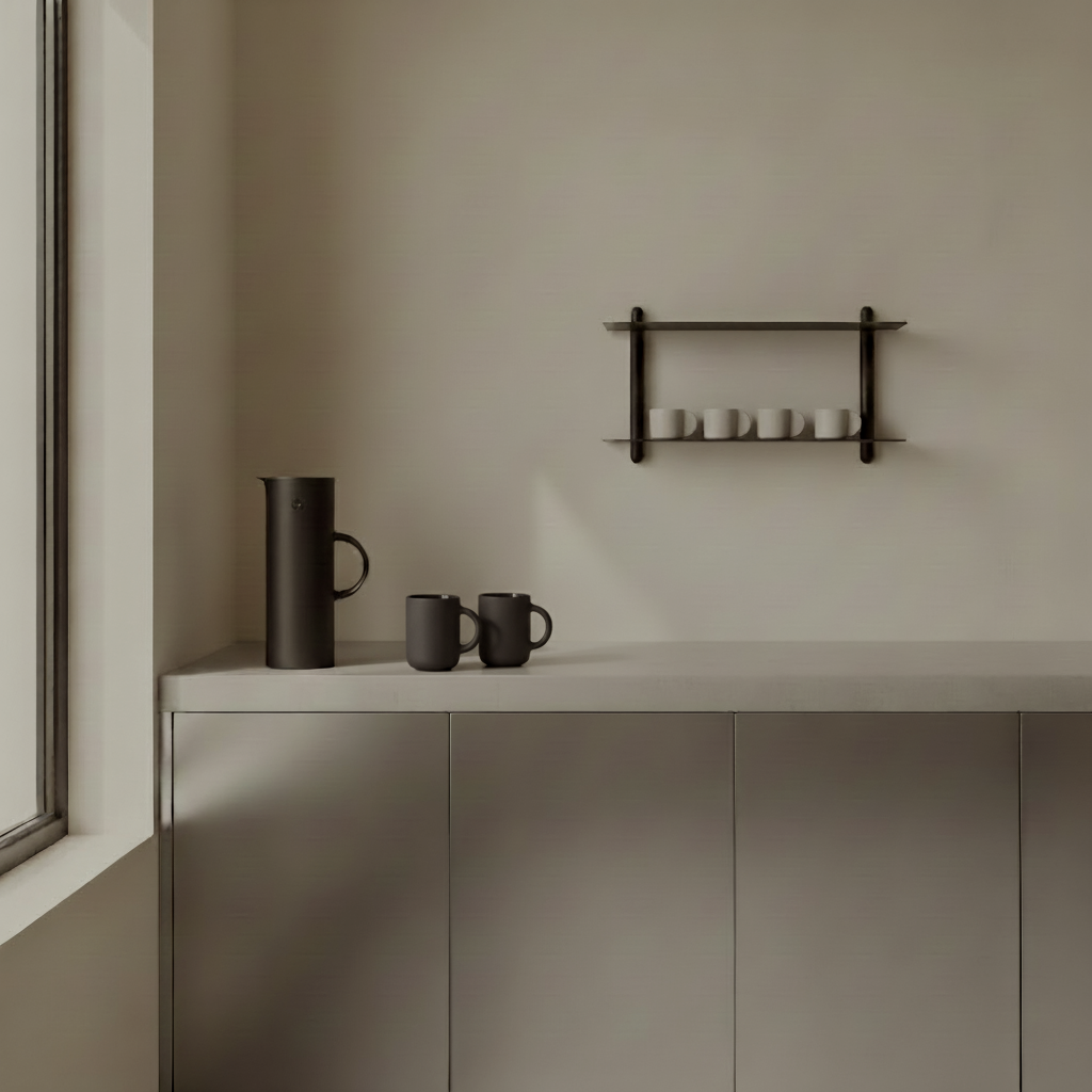 Theo mug, set of 4 - matte black