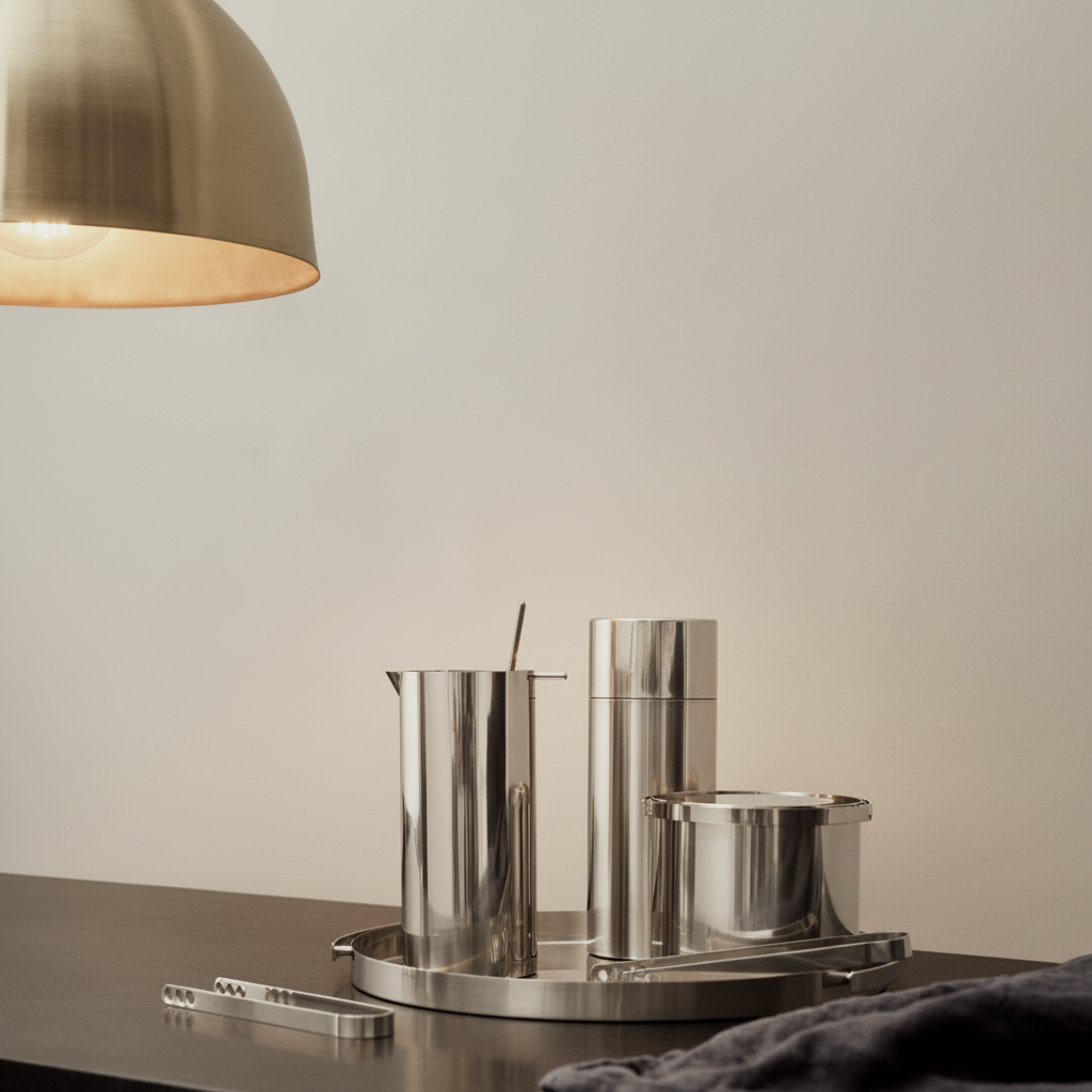 Arne Jacobsen martini mixer with spoon