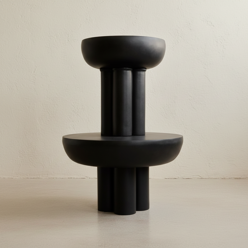 Crown Tables Stacked - Concrete & Limewash