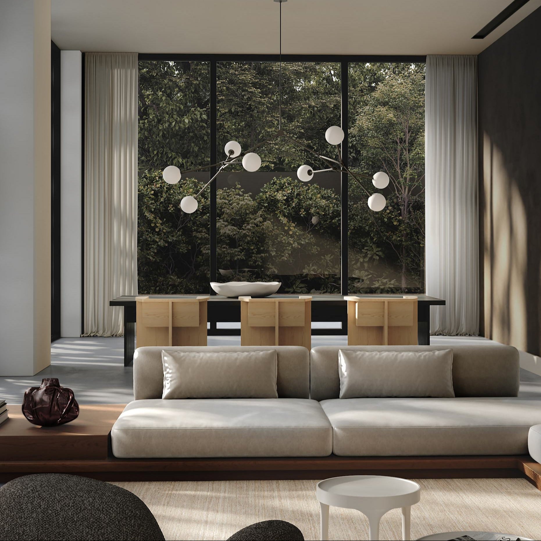Drop Chandelier Bulp, Grande with Rods*