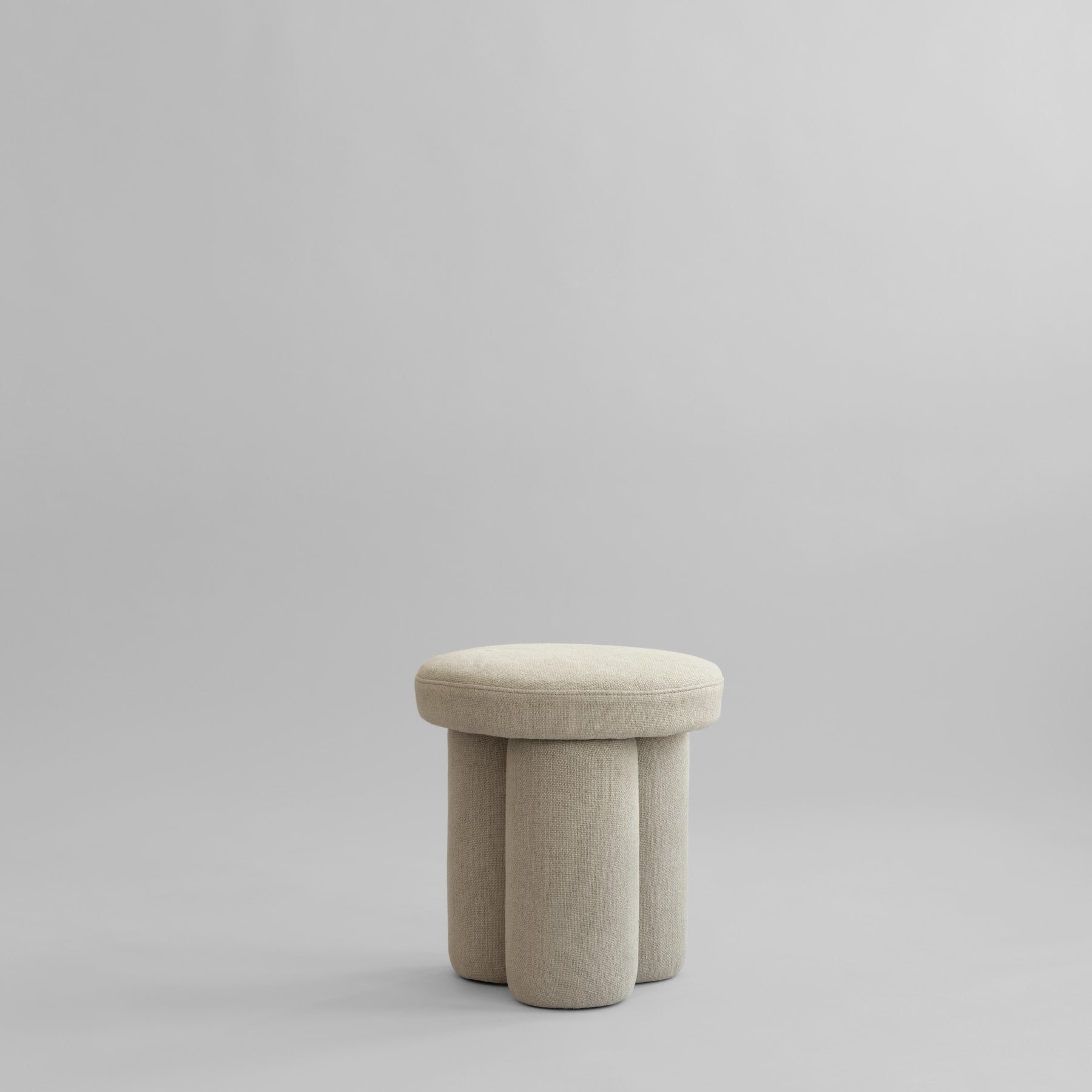 Big Foot Stool - French Linen, Sand