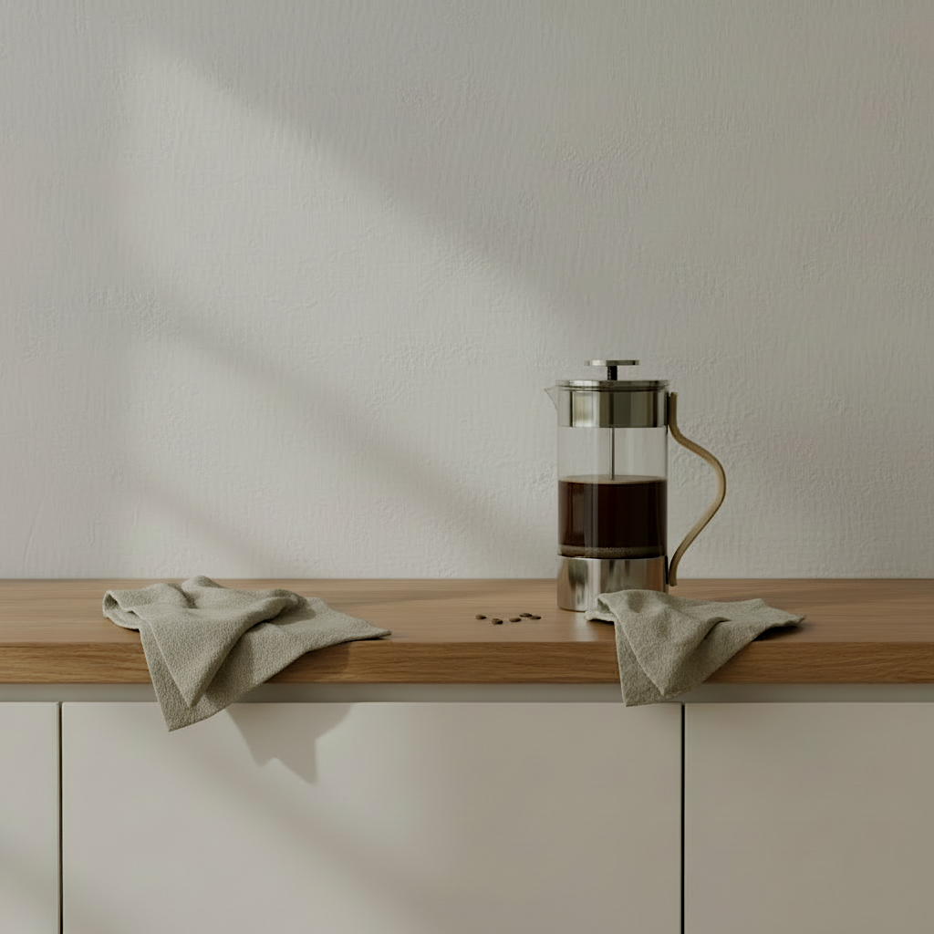 Emma French Press in Steel 1l.