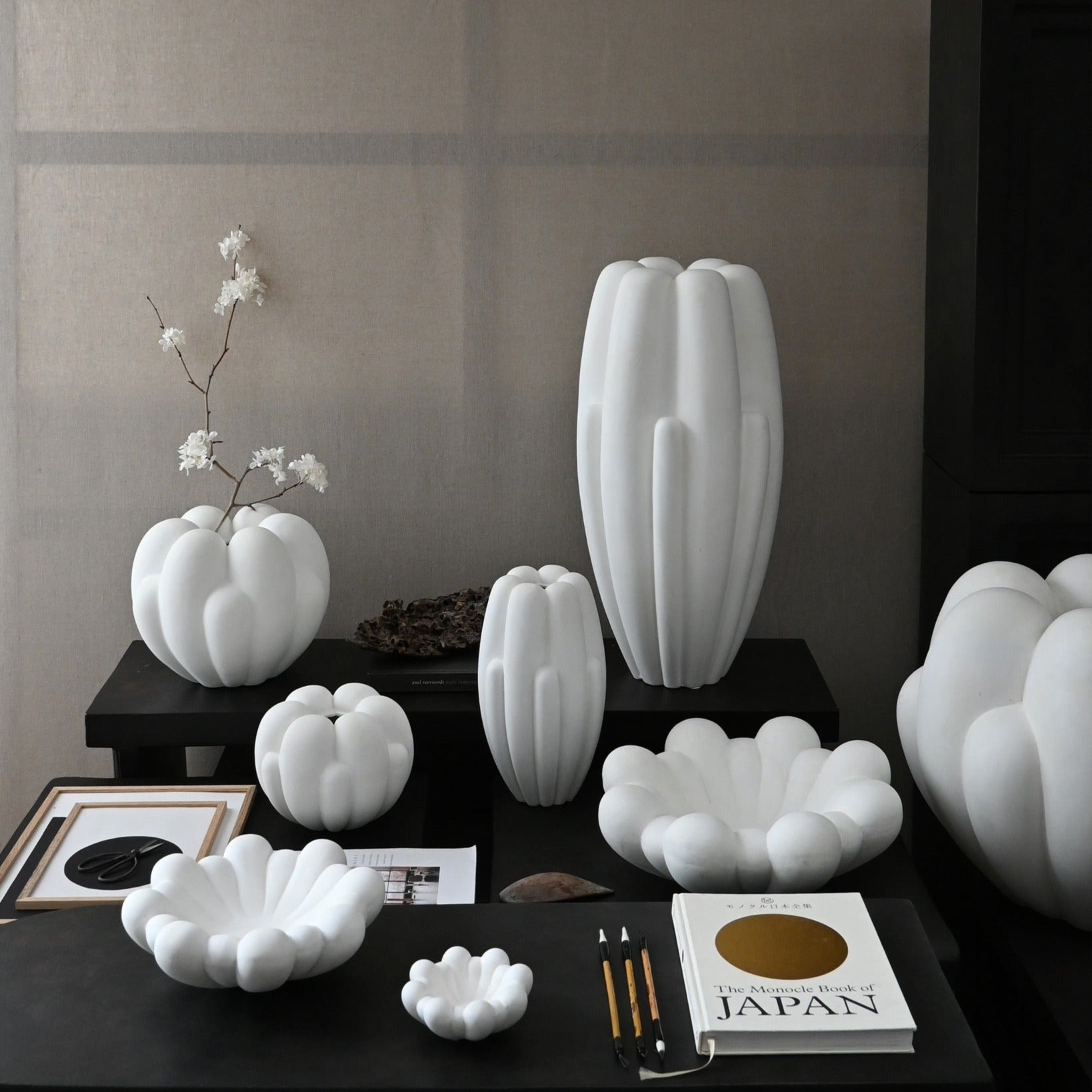 Bloom Vase, Petit - Bone White