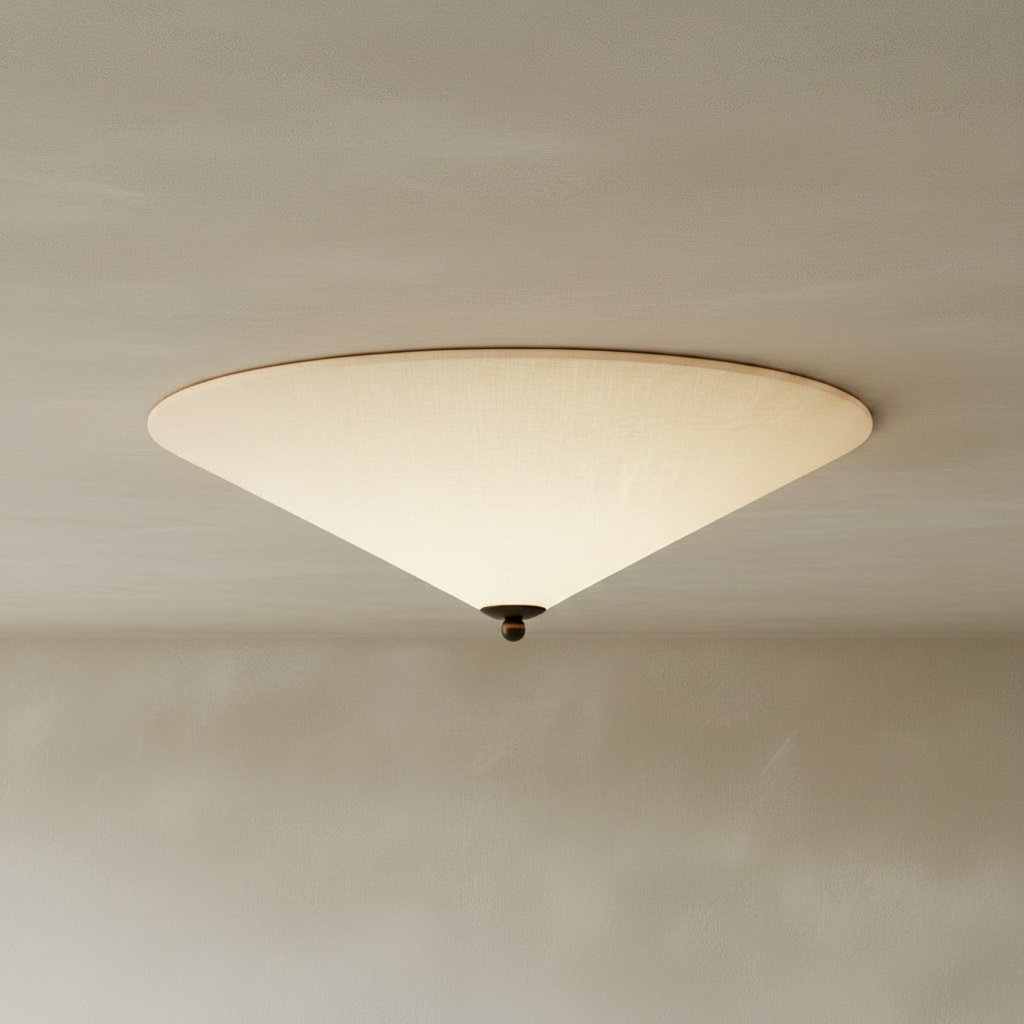 Flush ceiling mount – light on