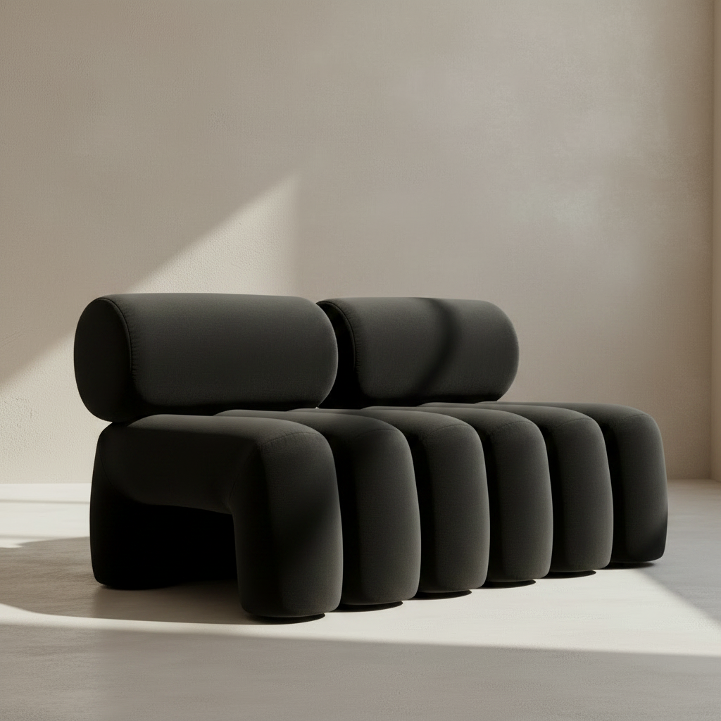 Foku Peat – Double Sofa 3/4 View