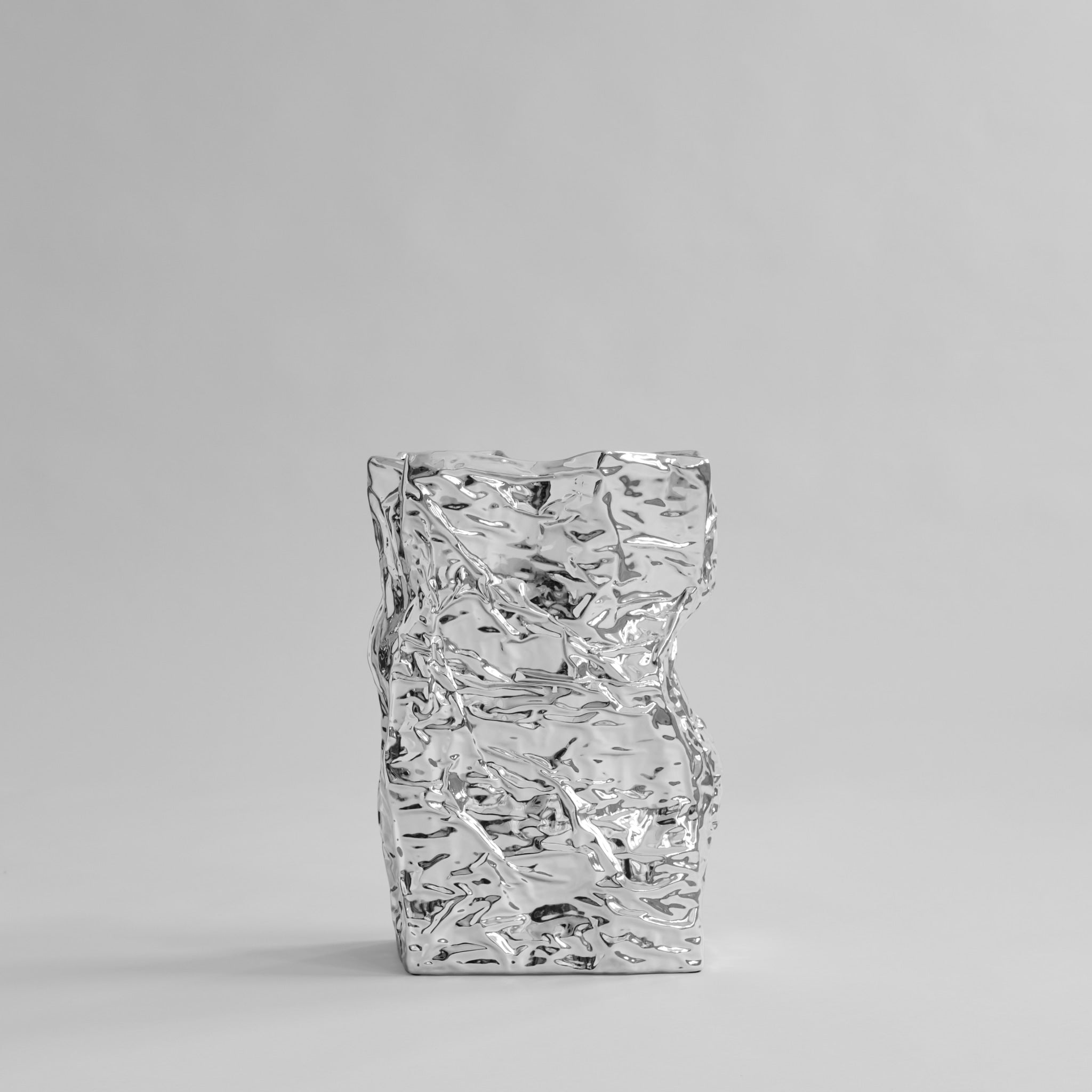 Kami Vase, Big - Chrome