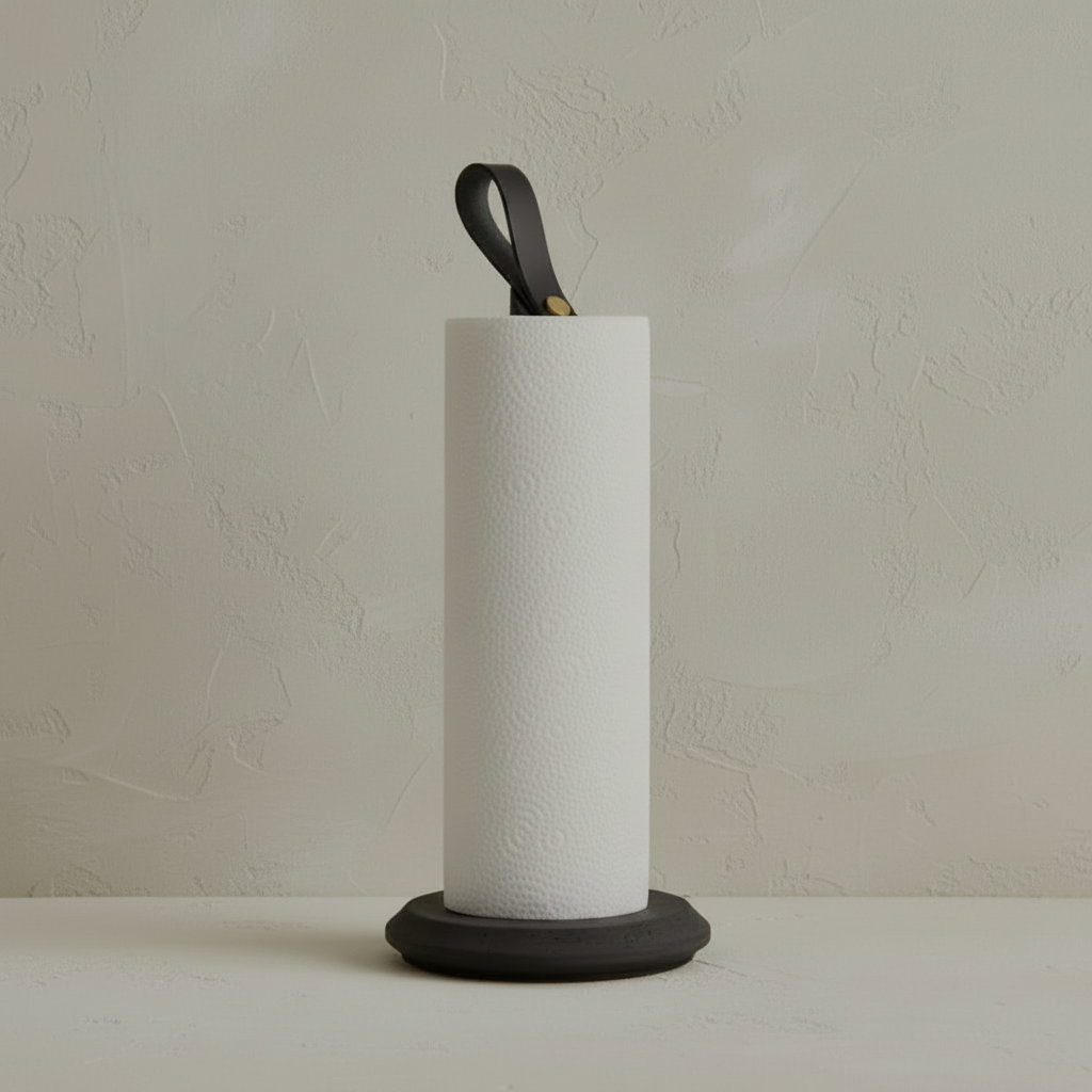 Grab kitchen roll holder, black
