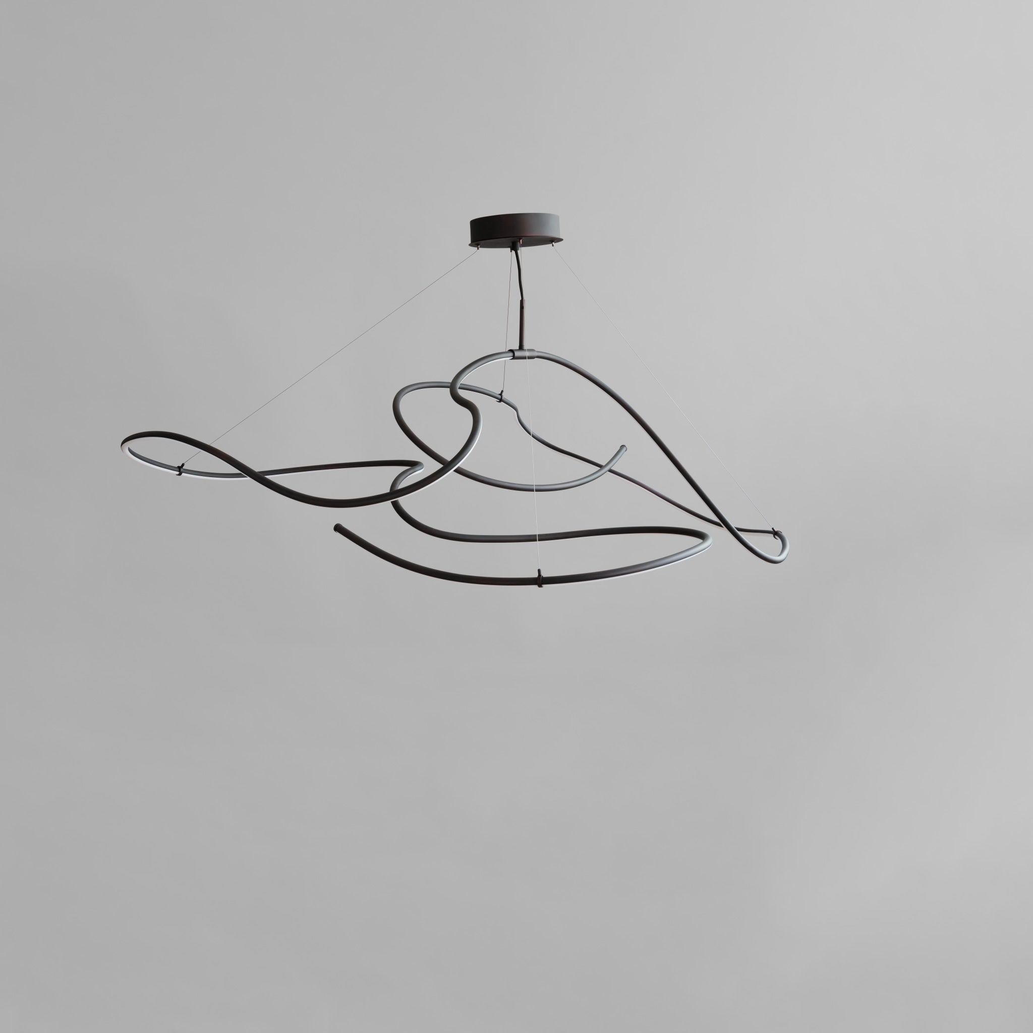 Ghost Chandelier, Big - Burned Black