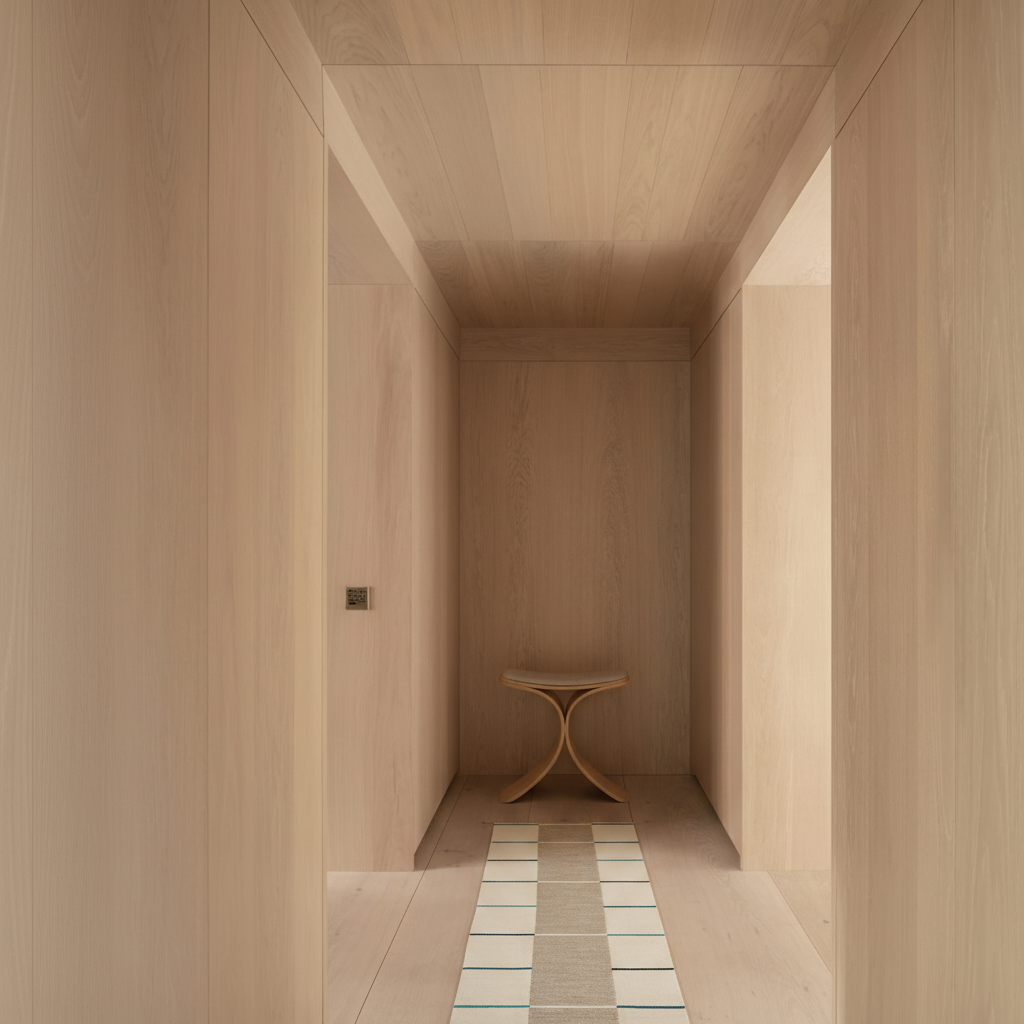 Hallway with VK-11 Runner and Luno Stool