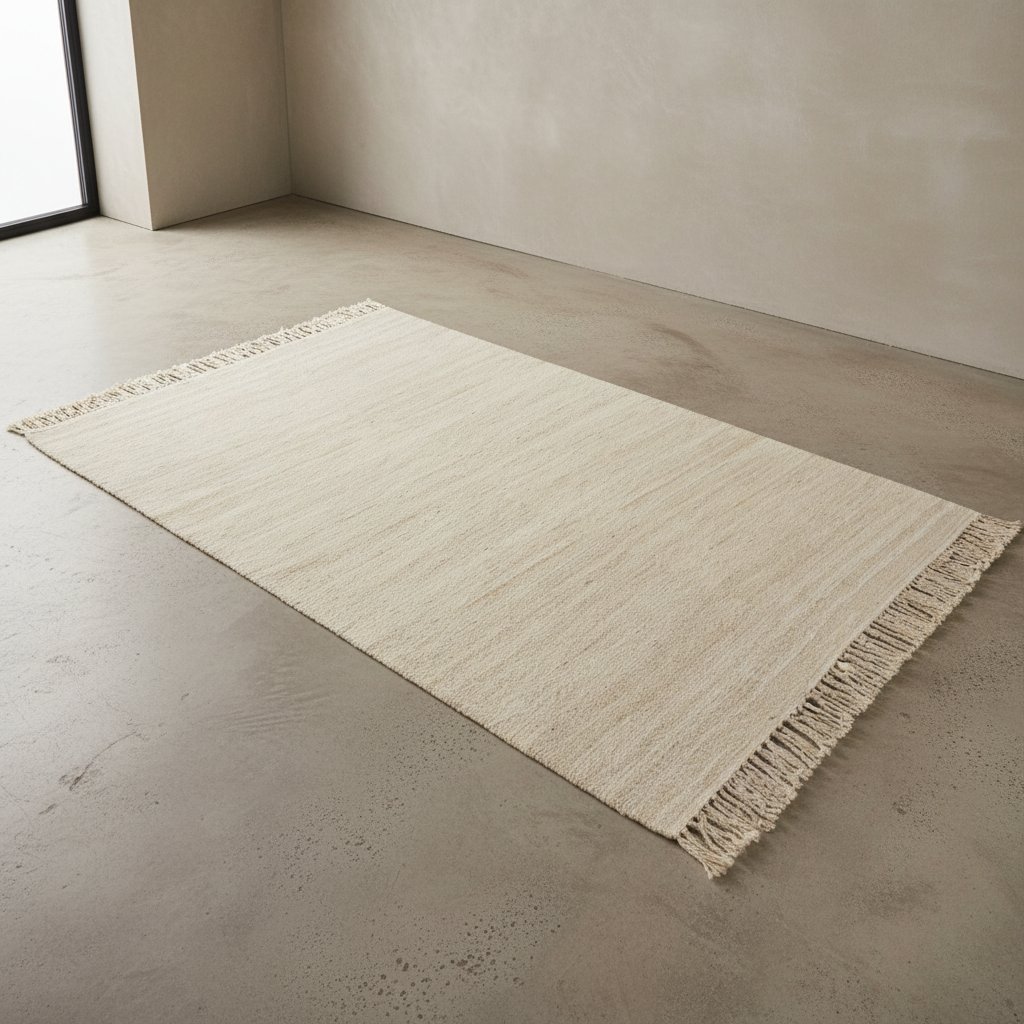 Hanki Woven Cream — ¾ Downview