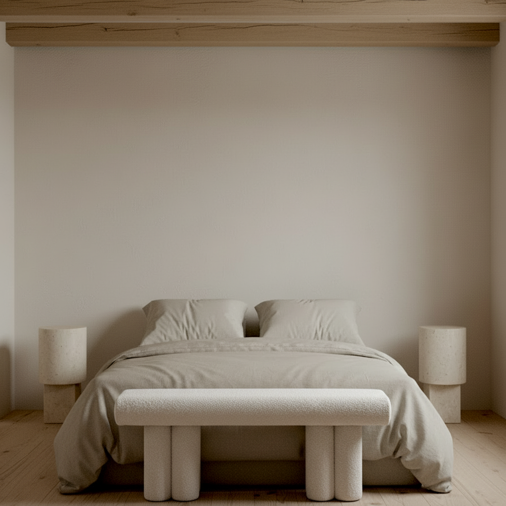 Hiro Bench at foot of bed