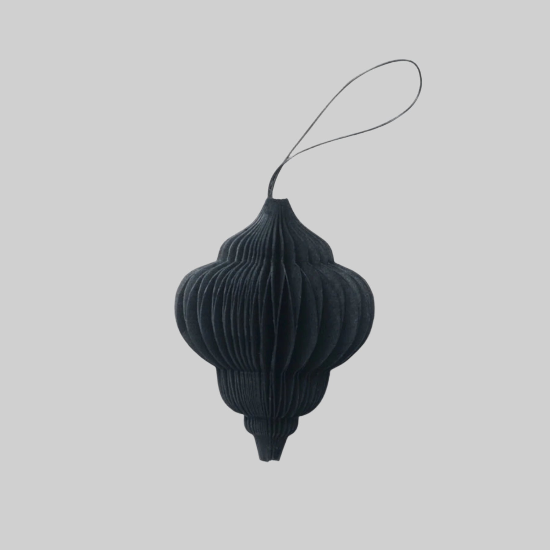 SUSTAIN folding ornament, jewel black (set of 6)