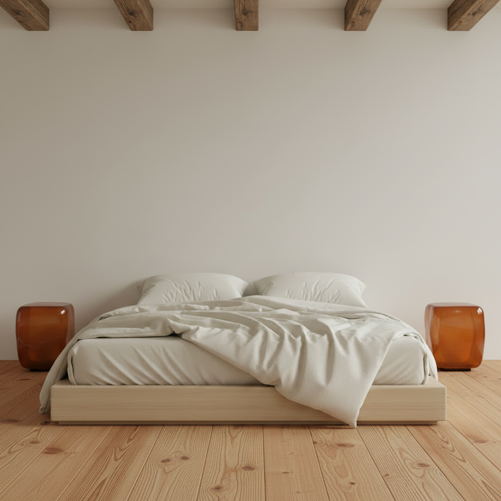 Ishi Mini Tables – Moody Limewash Bedroom
