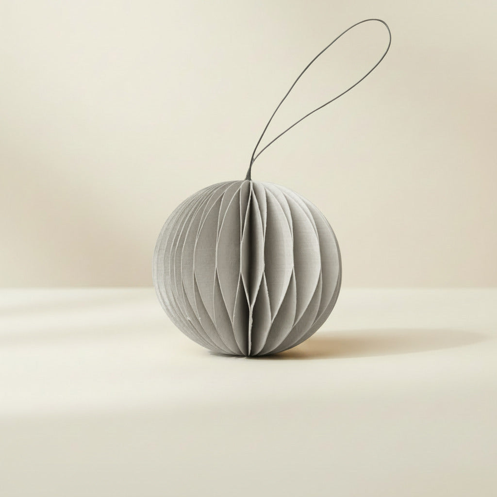 SUSTAIN folding ornament, scoop nude grey (box of 6)