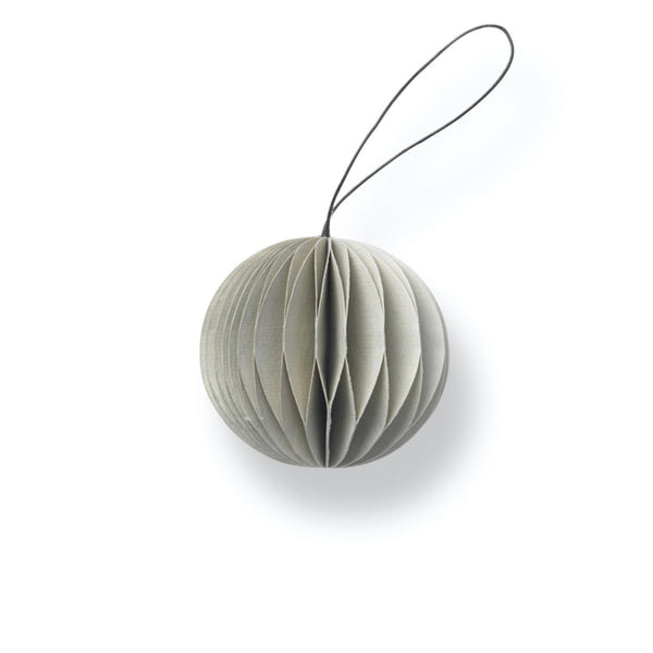 SUSTAIN folded ornament, scoop nude grey. (box of 12)