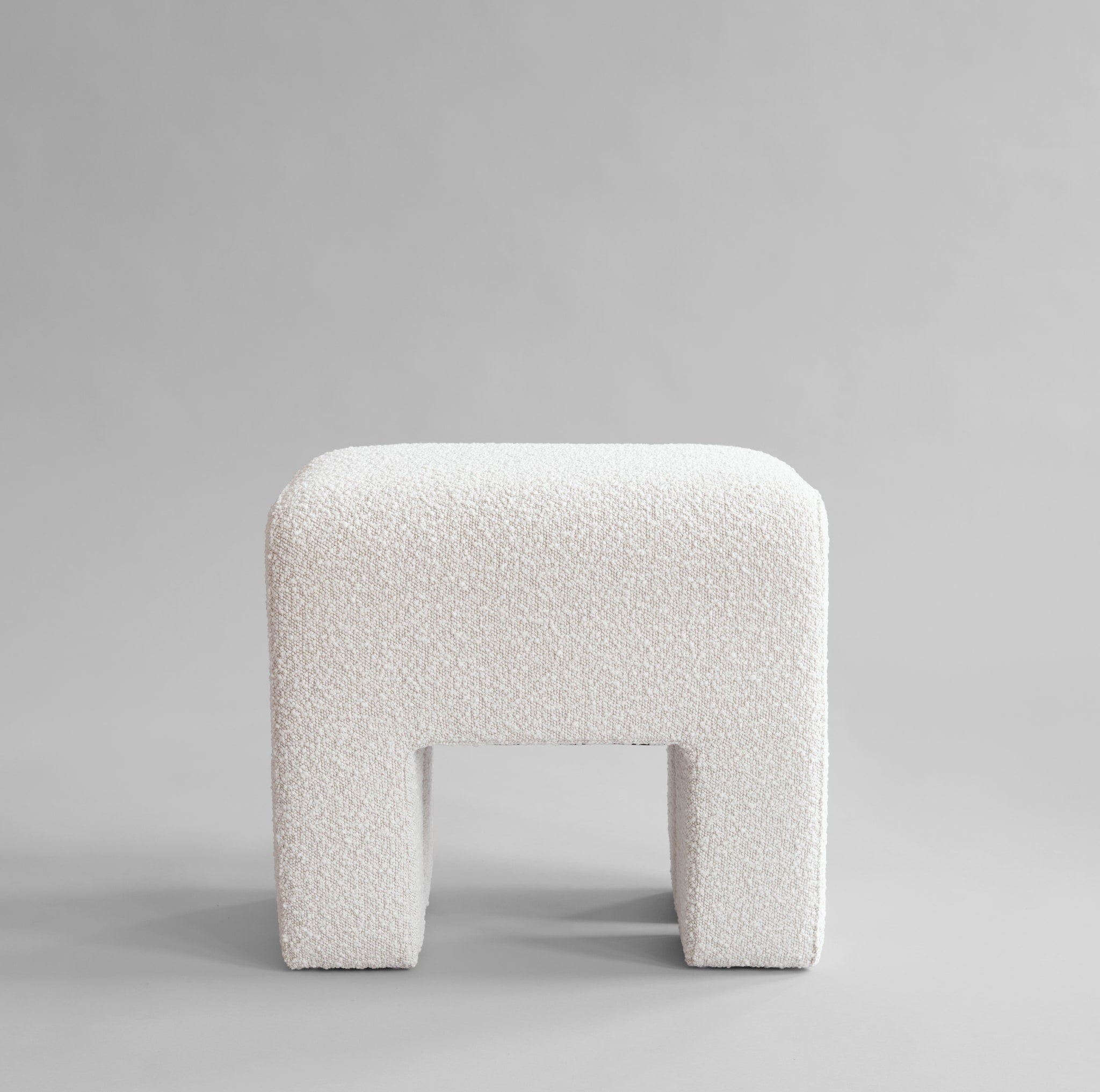 Sculpt Stool - Off White Bouclé*