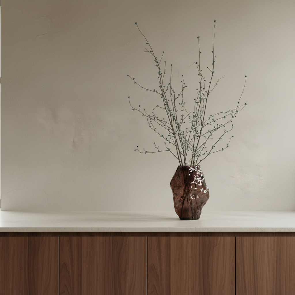 Katachi Vase in Lime-washed Kitchen