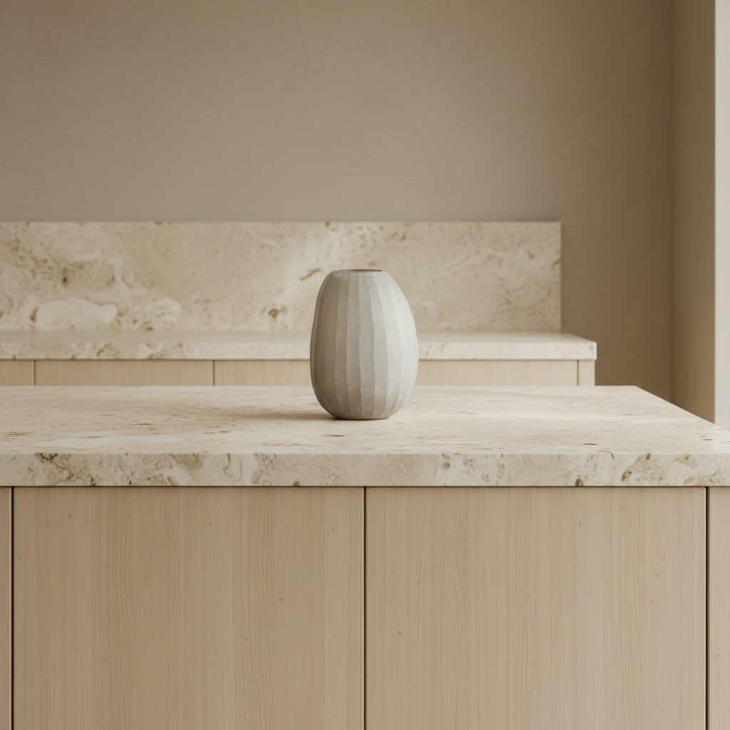 Kitchen counter scene with Organic Vase 04