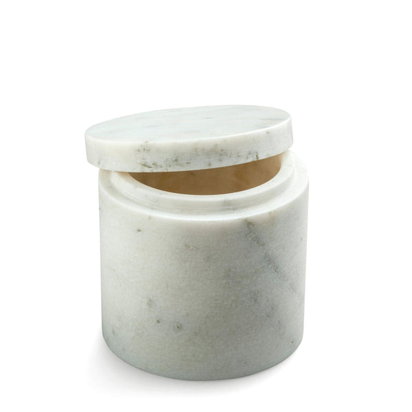 marblelous canister small, white