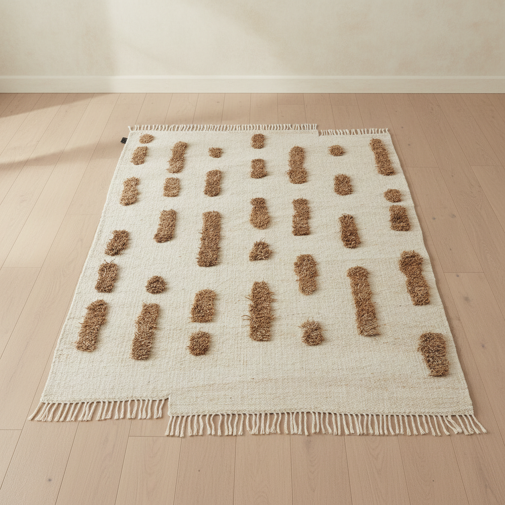 Laine Woven Rug – True to Product, Blonde Oak + Cream Limewash