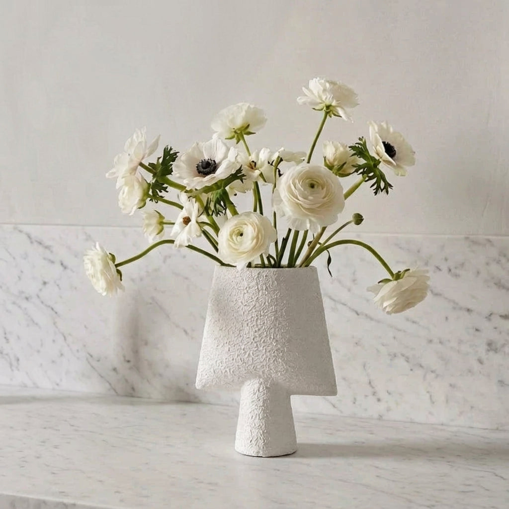 Sphere Vase Square, Mini - Bubble White