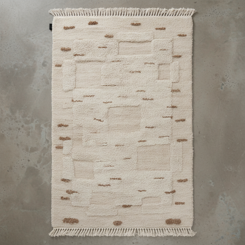 Luoto Plush Rug – Overhead Flat Lay