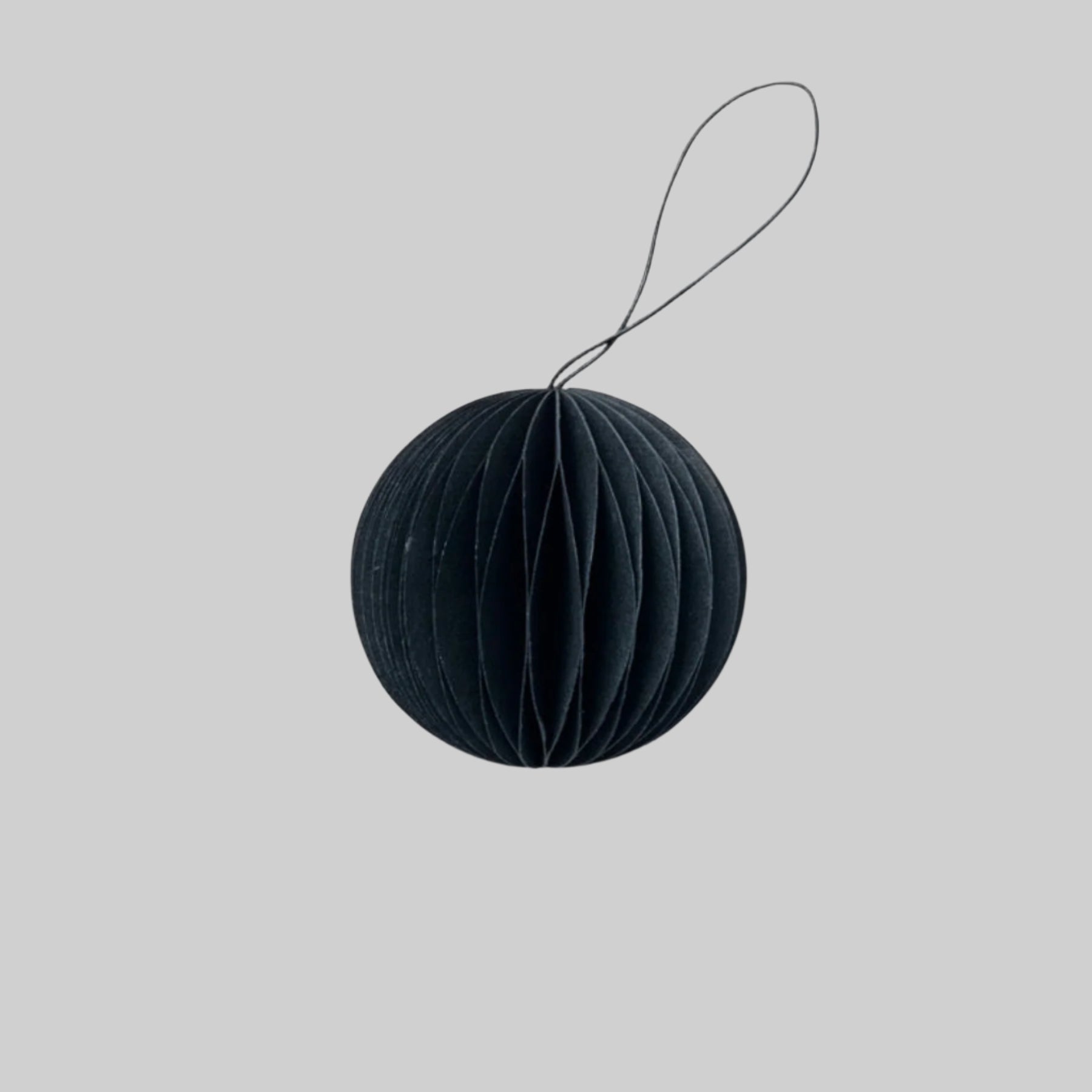 SUSTAIN folding  ornament, scoop black (box of 6)