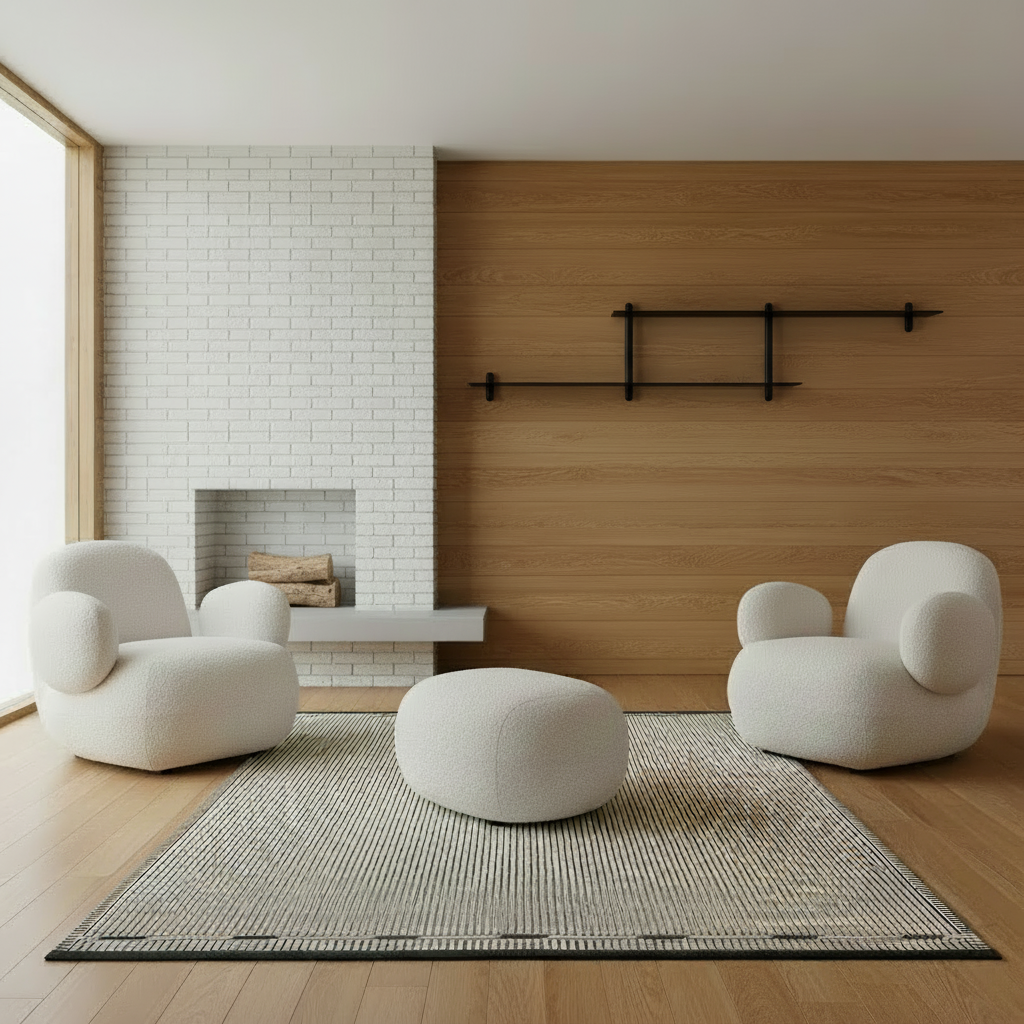 Mid-century living room with NIVO shelf