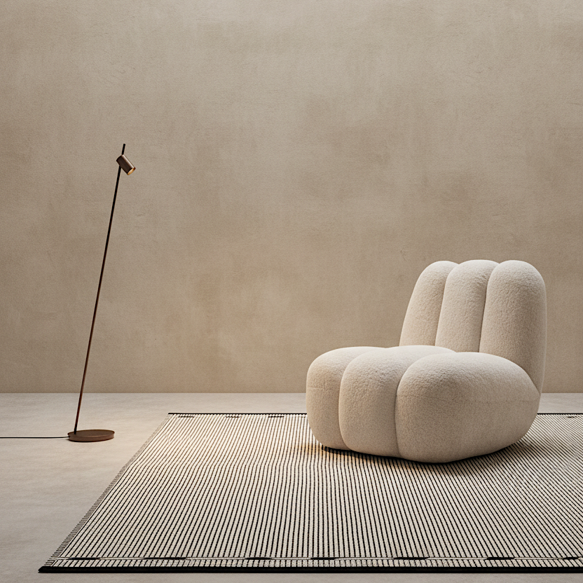 Toe Chair - Sheepskin, Sandshell