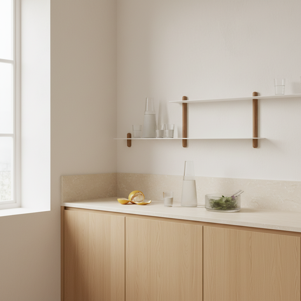 NIVO Shelf Large H - light oak / white