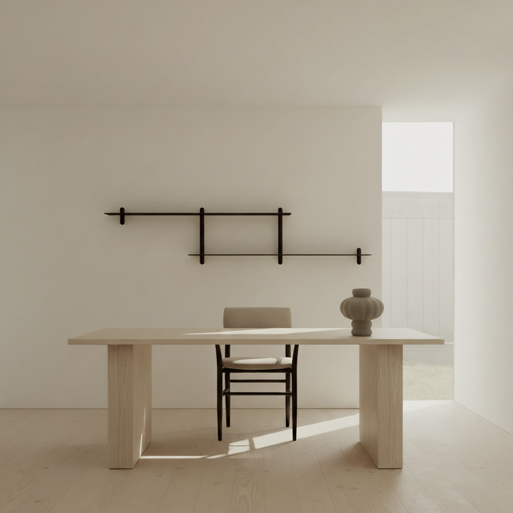 NIVO Shelf Large H - black ash / black