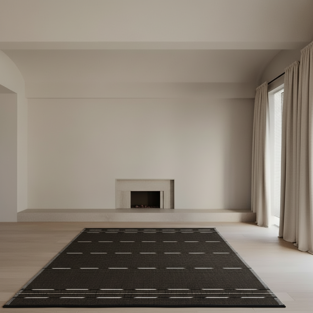 Minimalist room with NordicModern VK-10 rug