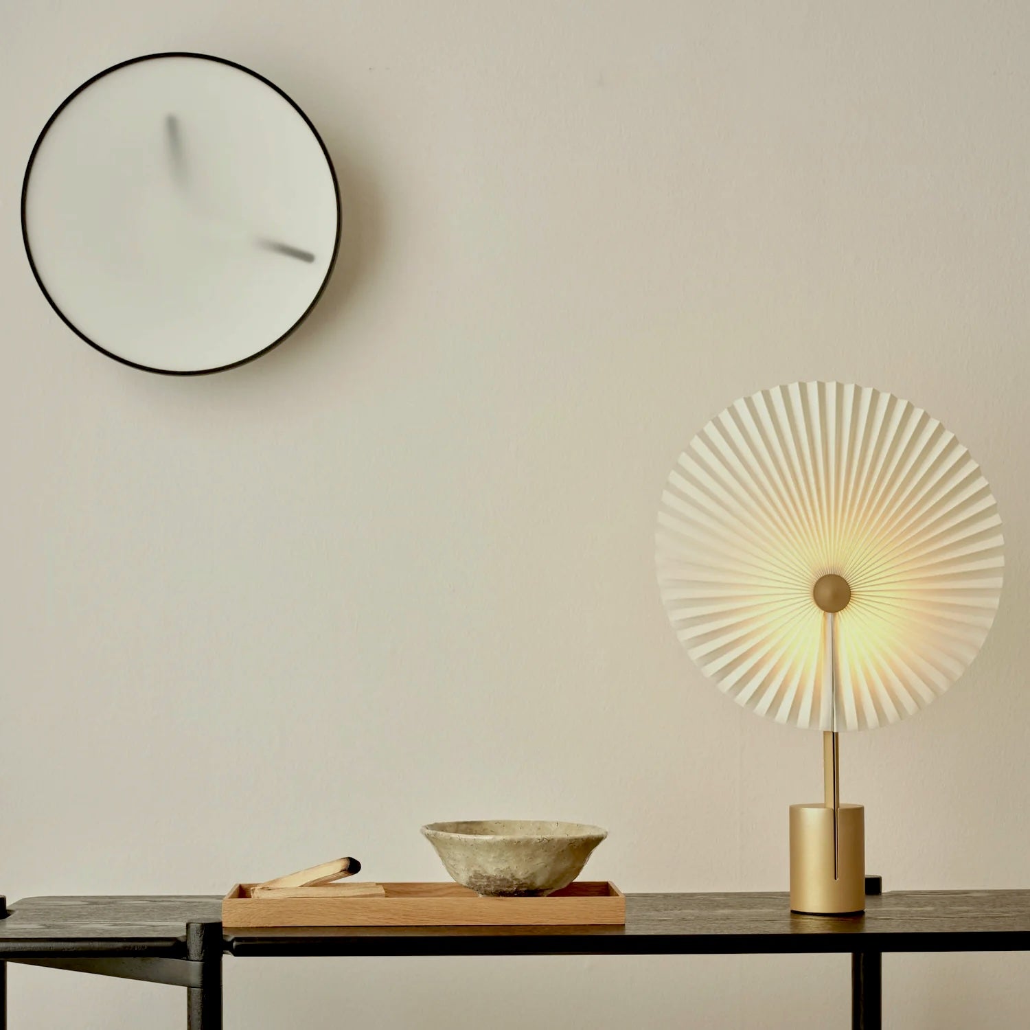 LIRIS Portable Table Lamp, Brass