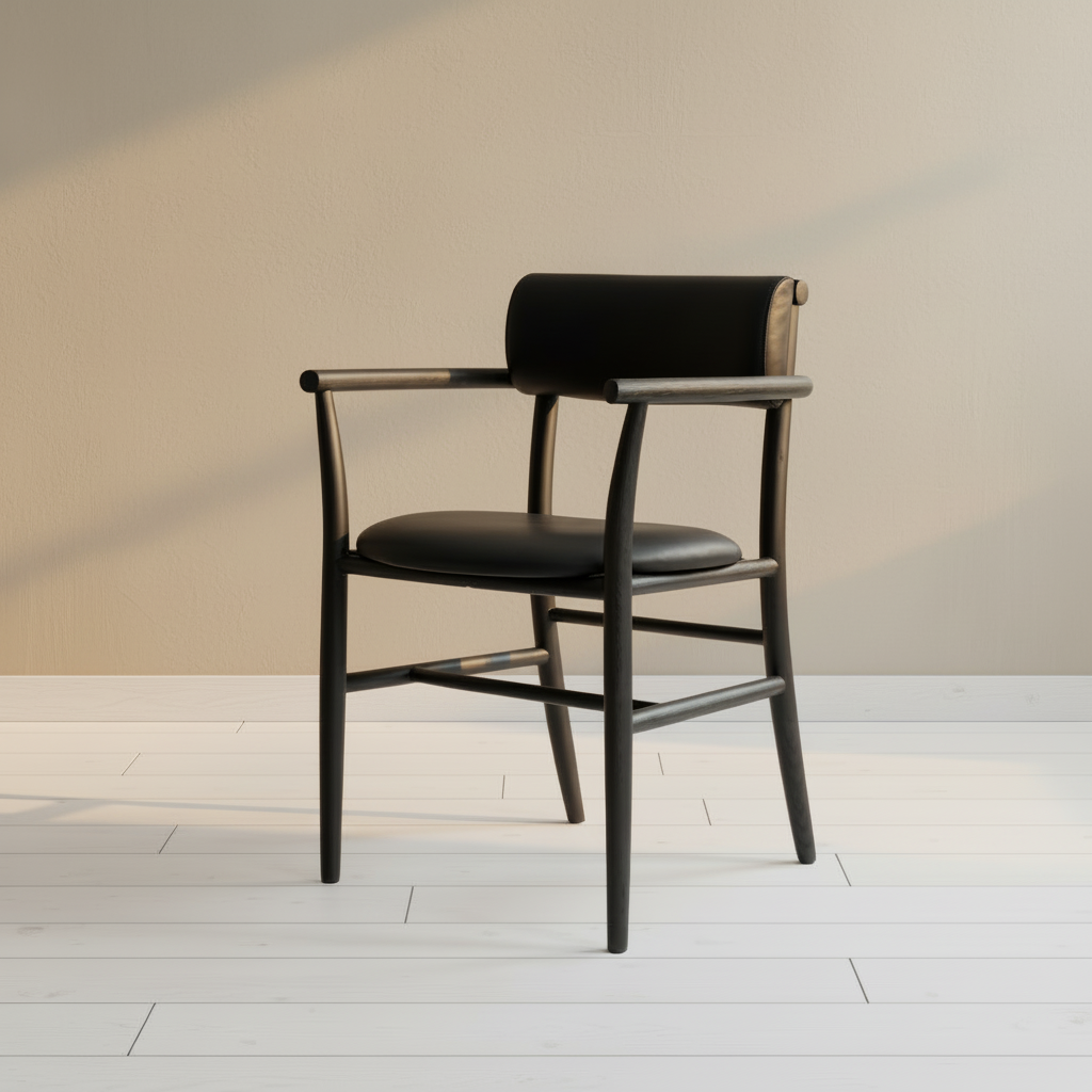 Nama Dining Chair with warm natural daylight
