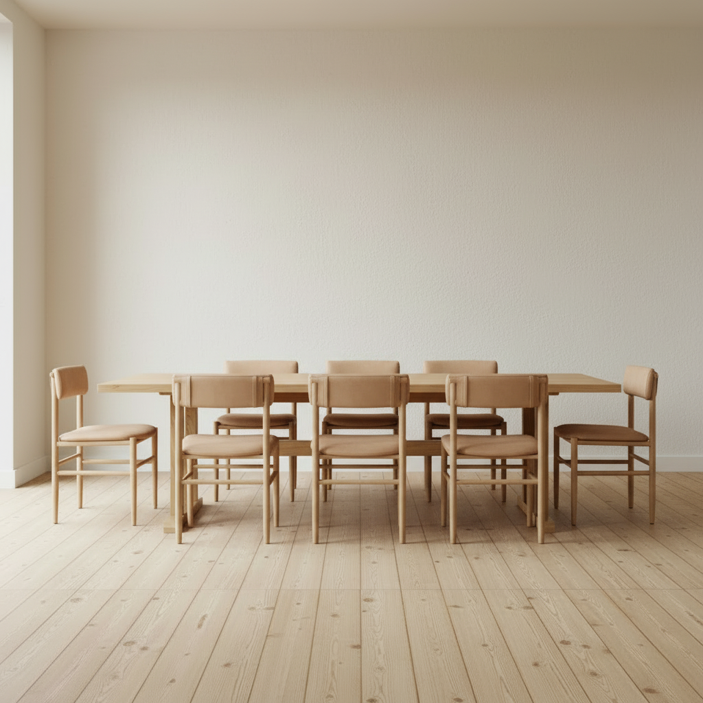 Nama Dining Chairs around oak table