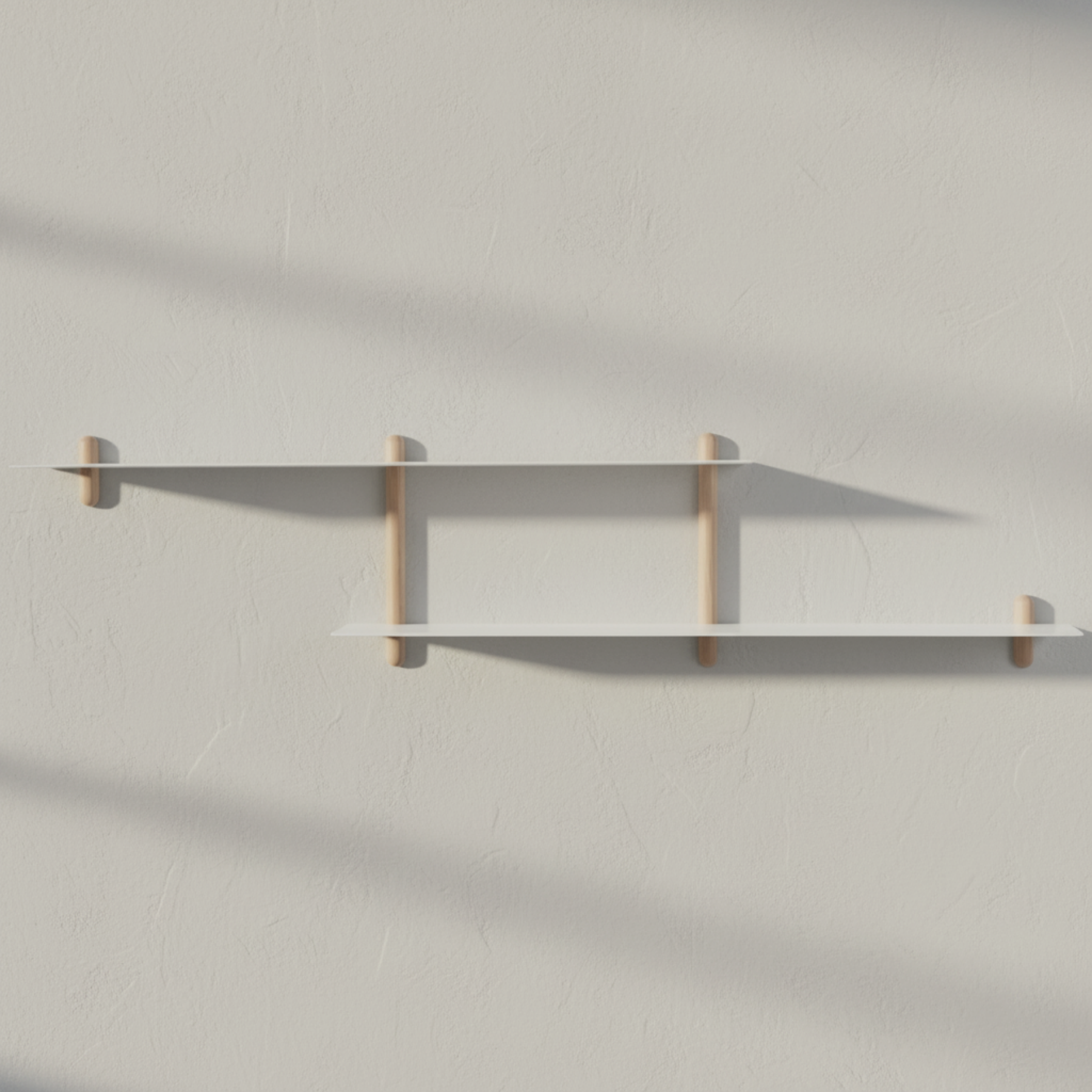 NIVO Shelf Small H - light oak/white