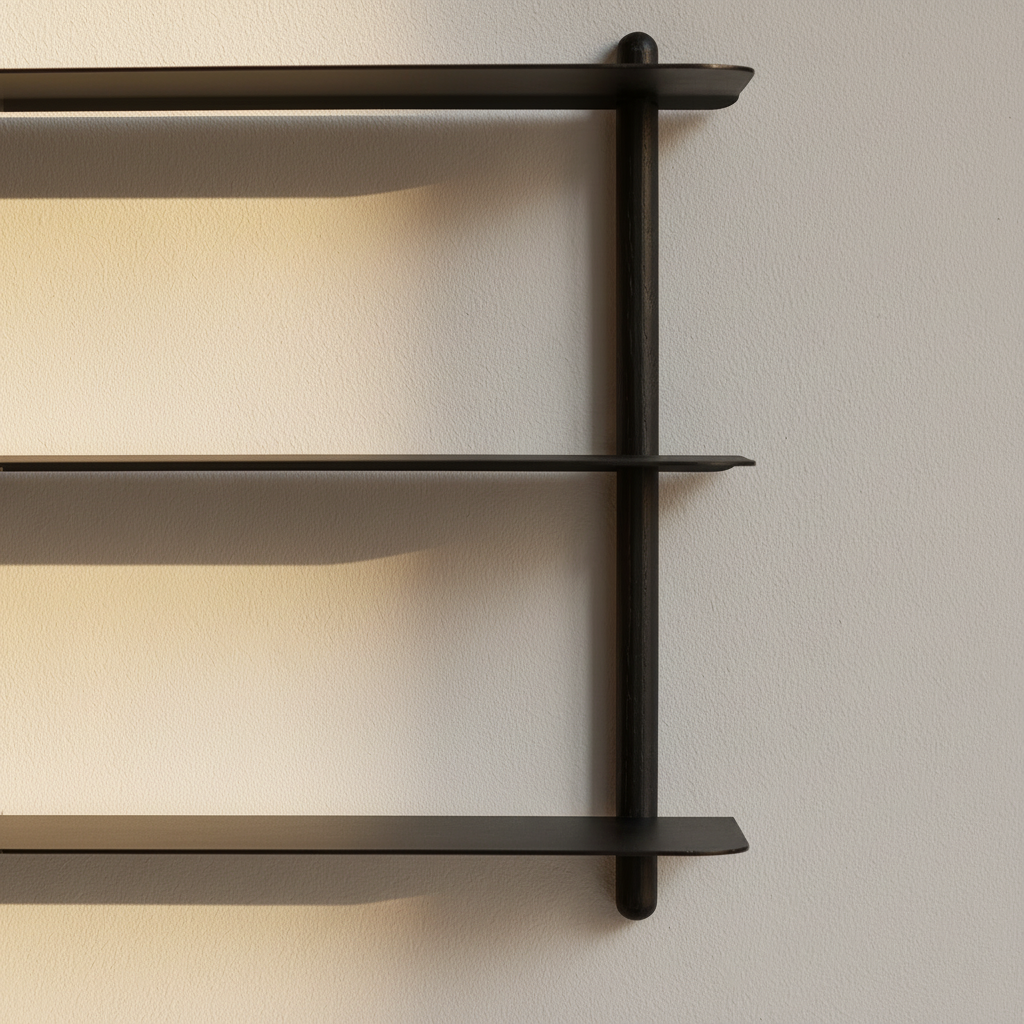 Nivo Shelf Close-up Detail on Light Beige Wall