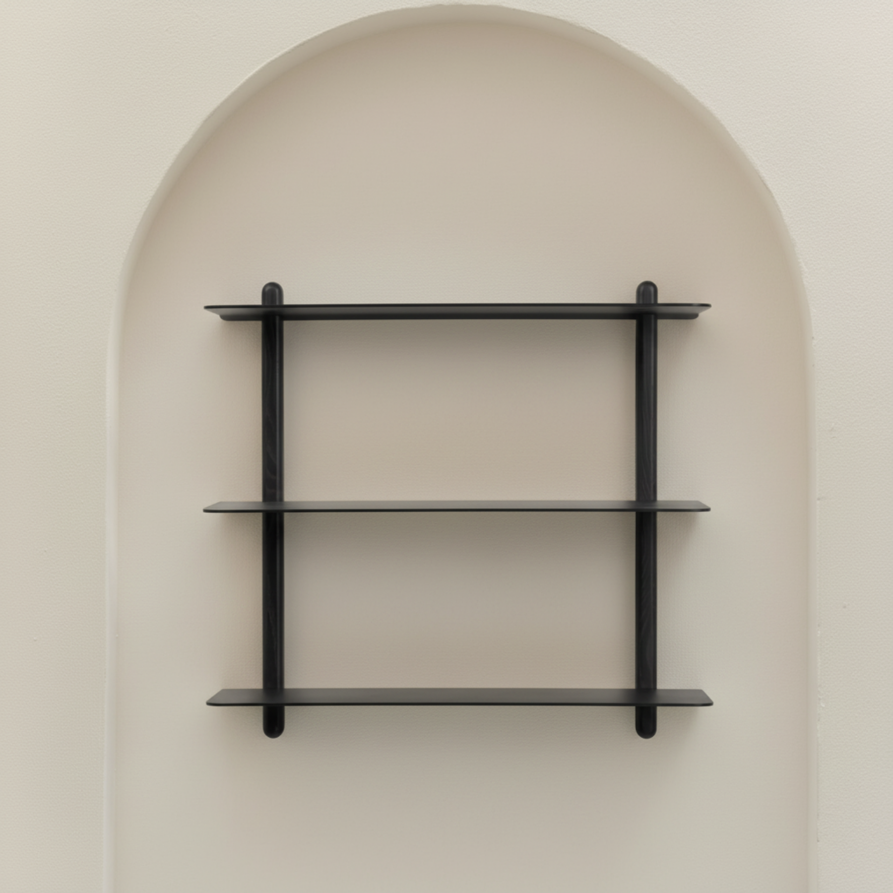 Nivo Shelf in arched alcove