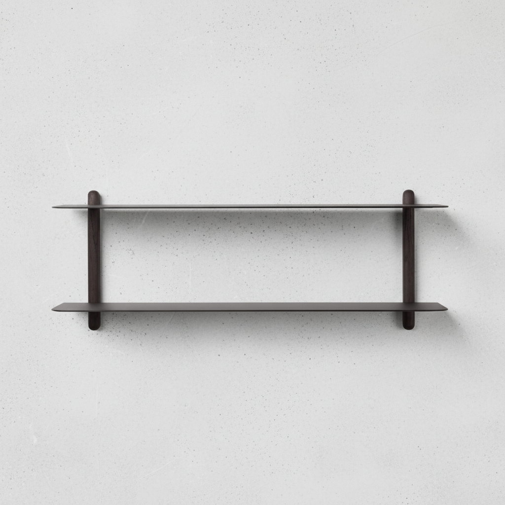 Nivo Shelf on soft grey concrete background