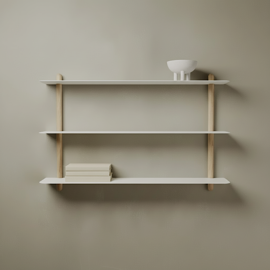 NIVO Shelf Small A - light oak/white