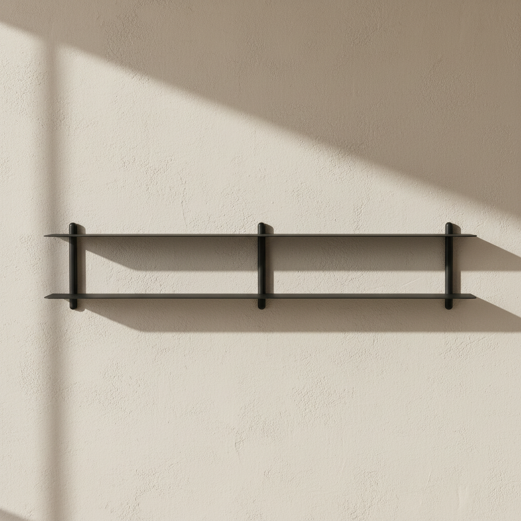Nivo Shelf Small C packshot on beige limewash wall