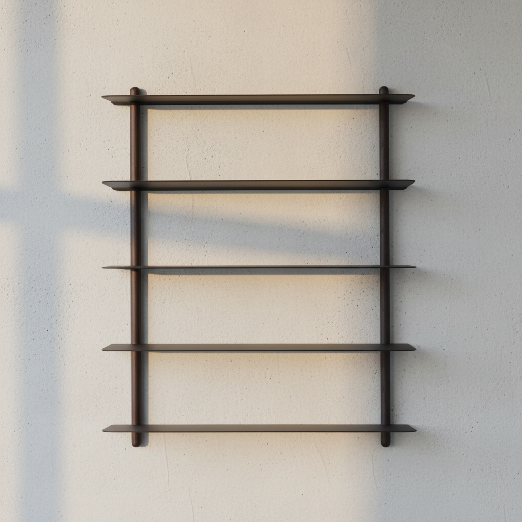 Nivo Shelf Small E with warm grey concrete background