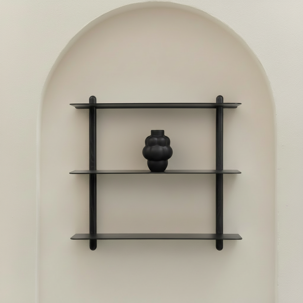 Nivo shelf with Balloon vase in arch