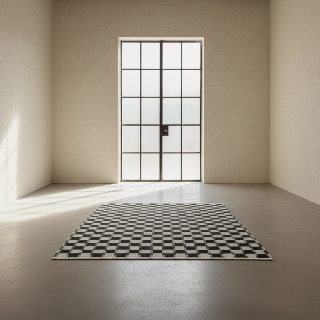 Vibeke Klint Rug VK-5 black/white - 3 Standard Sizes